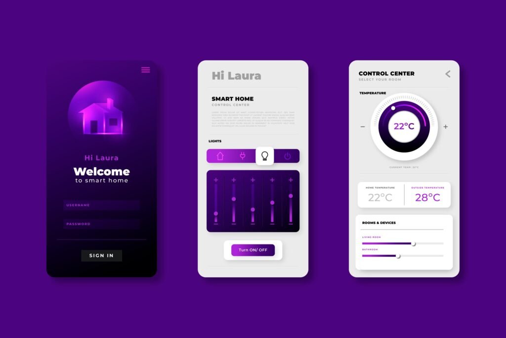 mobile app UI design