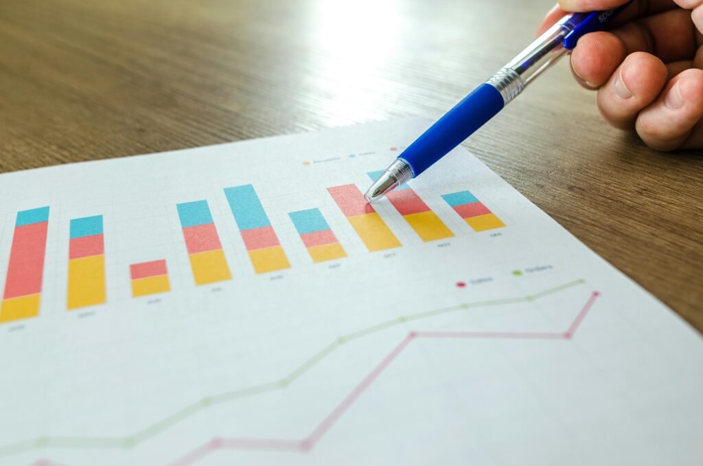 Analytics dashboard showing website traffic growth